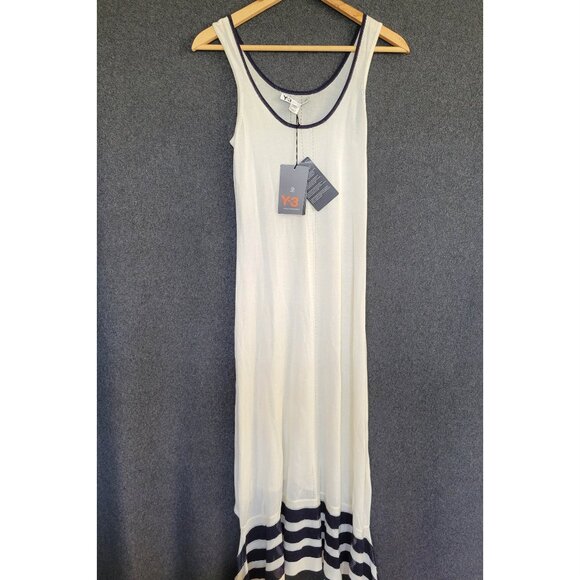 Y-3 Dresses & Skirts - NWT Y-3 Yohji Yamamoto for Adidas Women’s Size S Asymmetric Midi Knit Dress